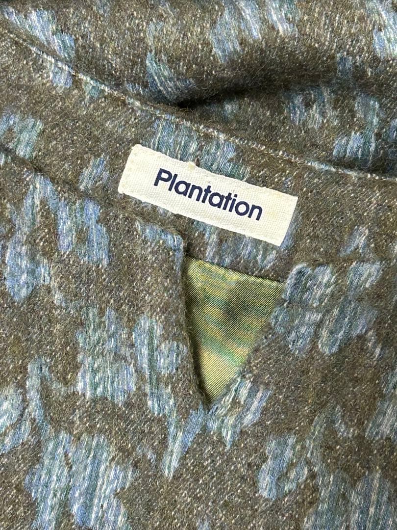 PlantationサイズMアルパカ混秋冬素材ロングワンピース美品♭6999