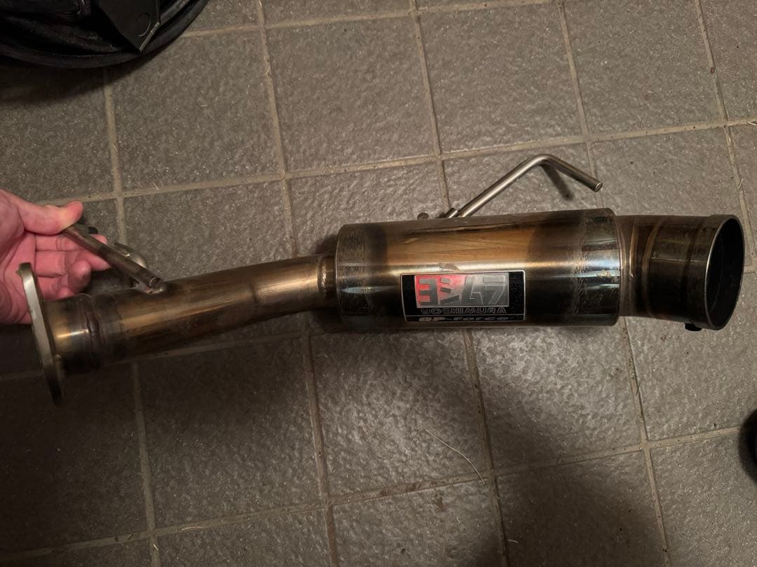 jb23ジムニー　リアピース　ショートマフラー　ヨシムラ