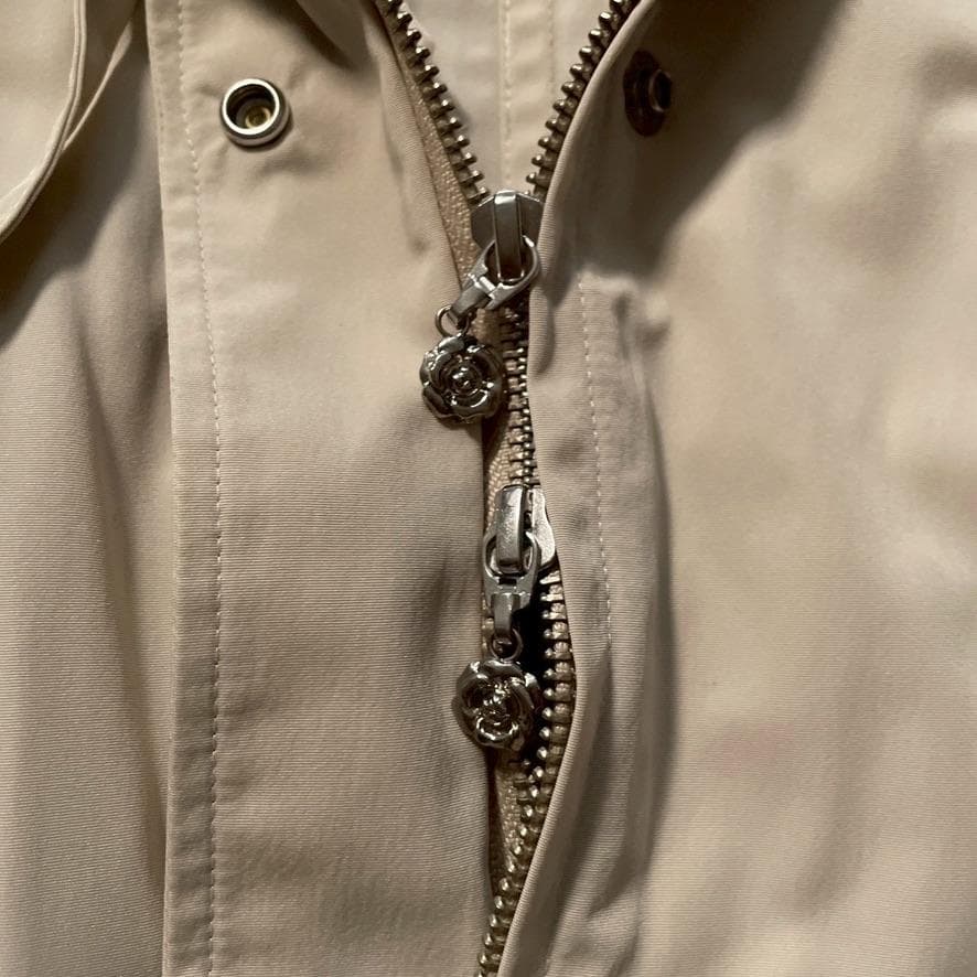 【ひょひ】インゲボルグ　立体ローズレース モッズコート フード付き 11