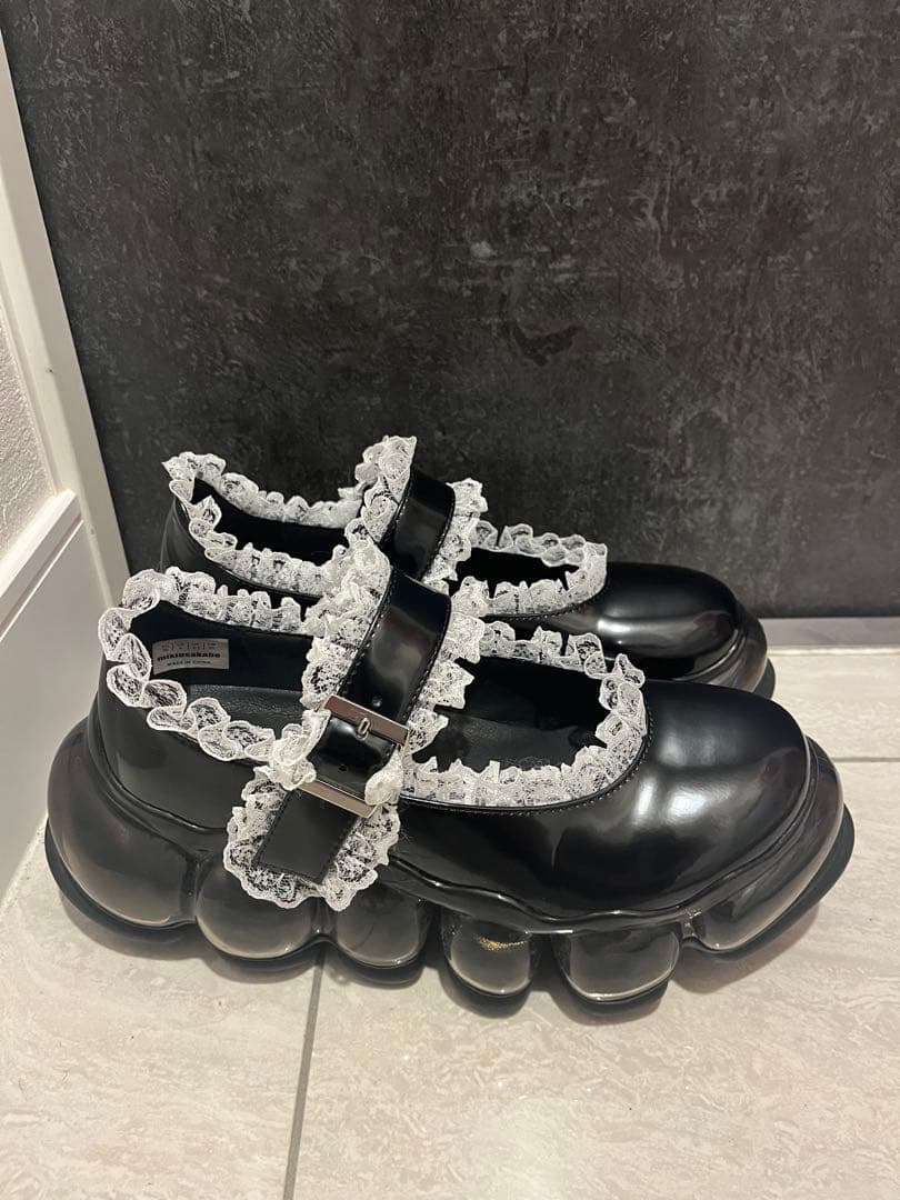 mikiosakabe メリージェーン レース 黒