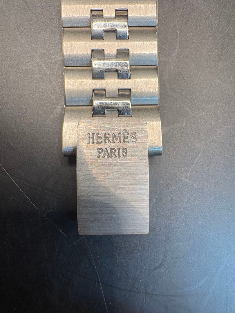 HERMES アナログクォーツ腕時計 シルバー/ゴールド