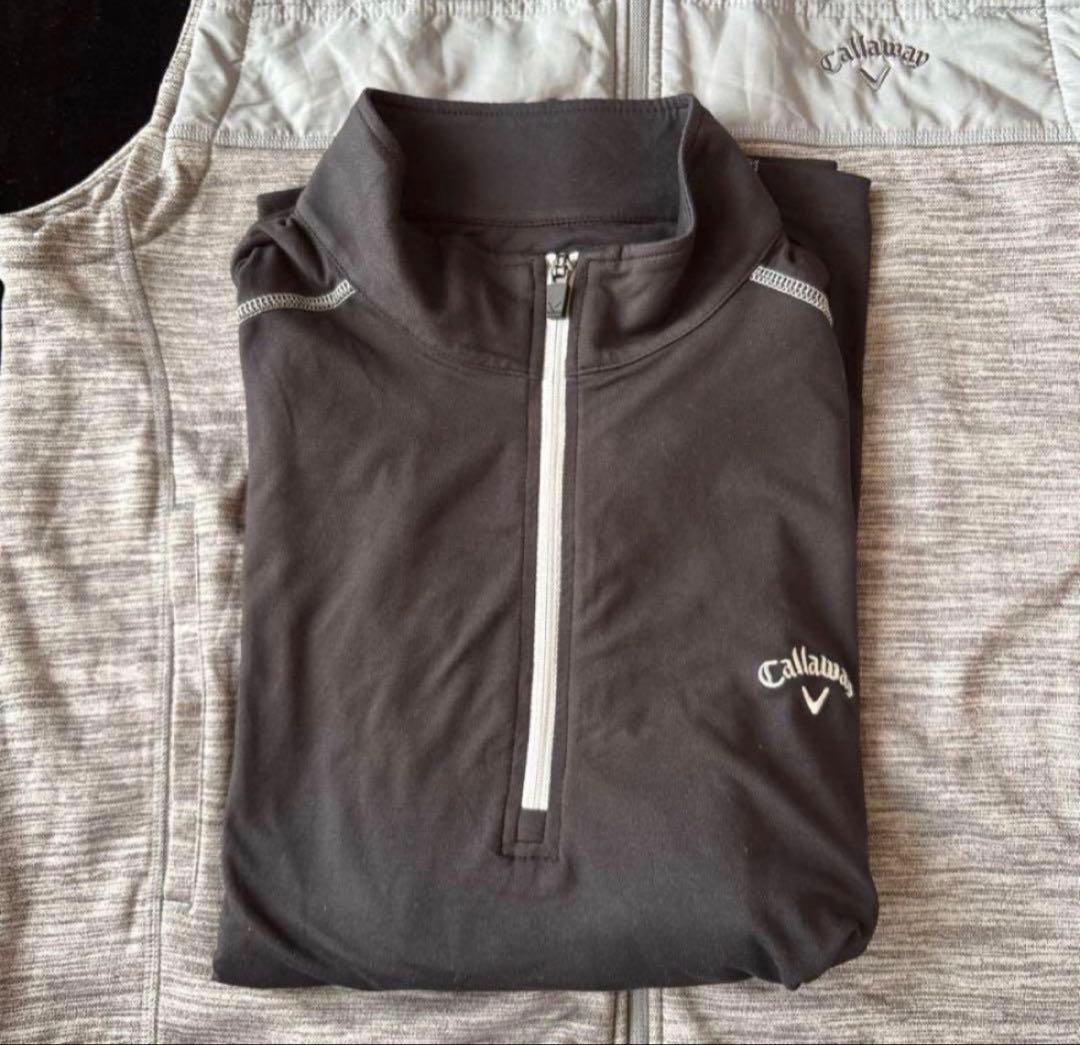 B56新品ゴルフウェアCallway2点セット　ベスト&プルオーバー (L)