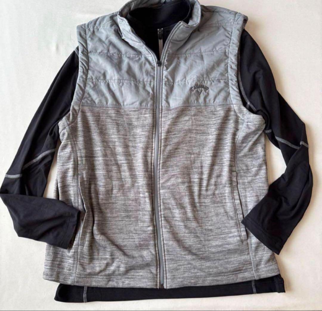 B56新品ゴルフウェアCallway2点セット　ベスト&プルオーバー (L)