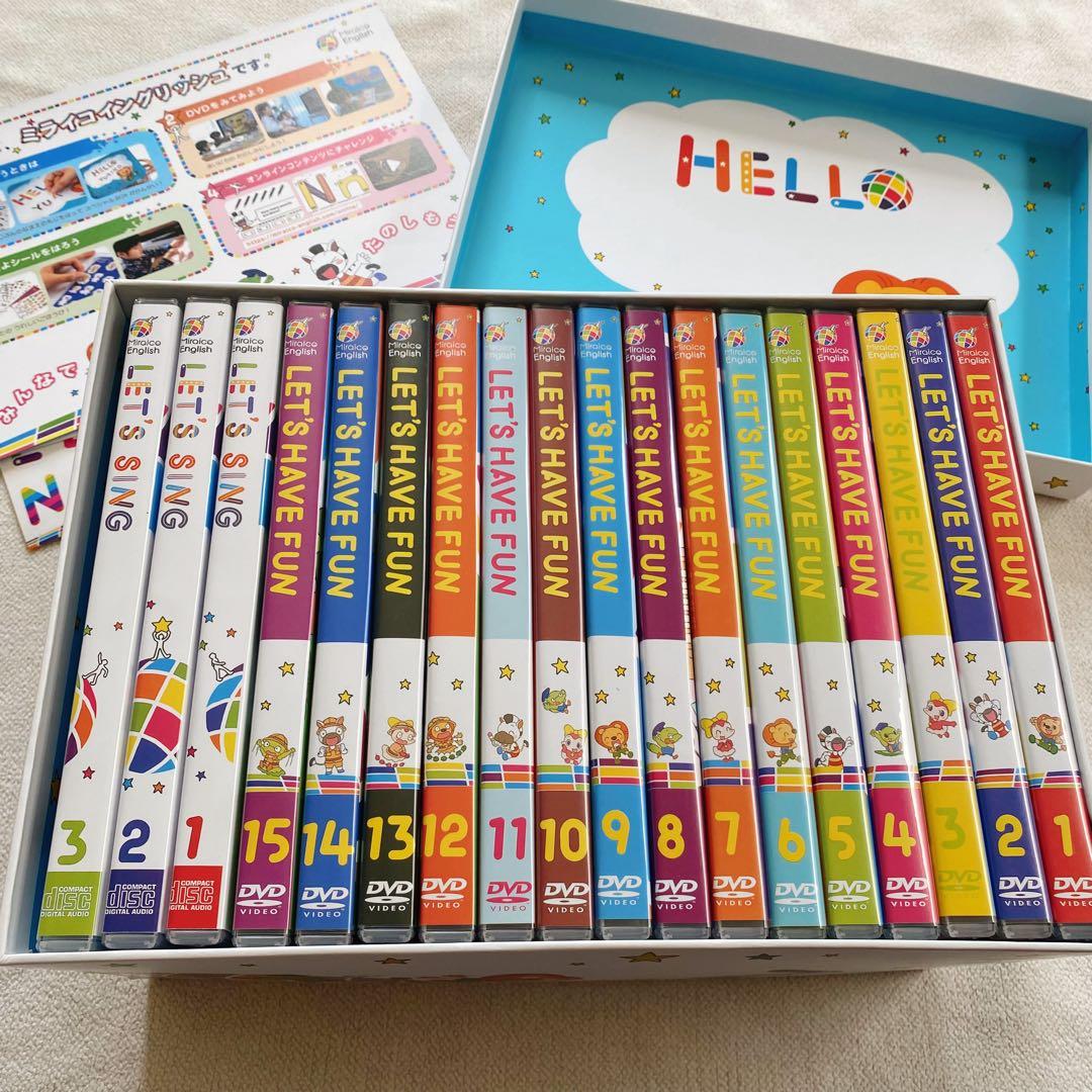ミライコ　英語　LET'S HAVE FUN DVDセット 全15枚