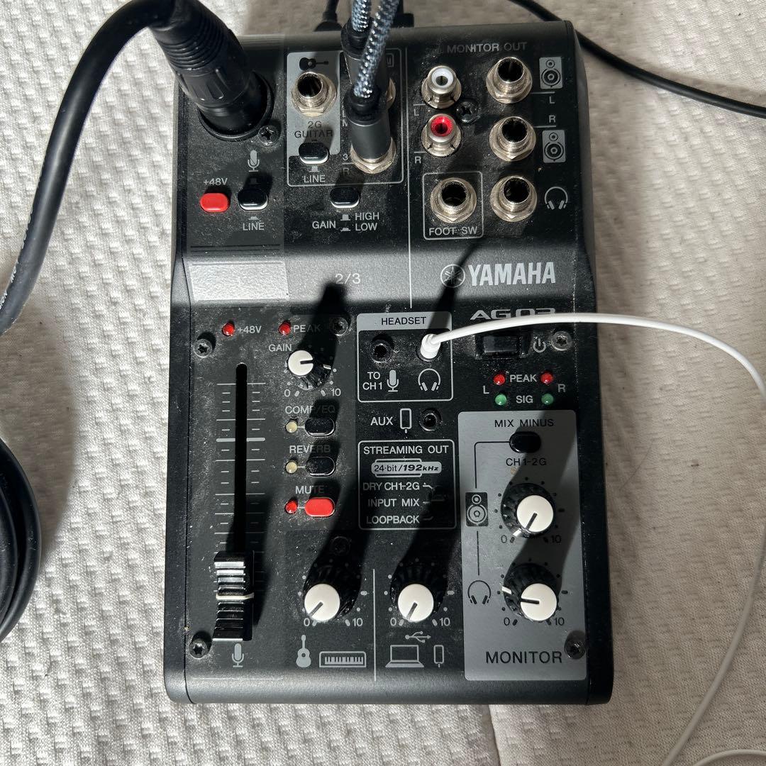 YAMAHA AG03 マイクミキサー セット Appleライトニングアダプタ付