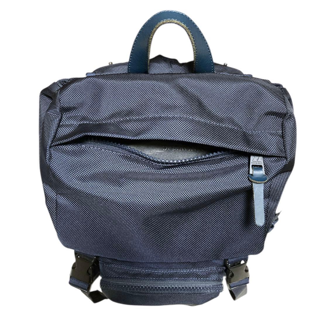 MAKAVELIC MONARCA リュック　ネイビー　スウェード　防水カバー