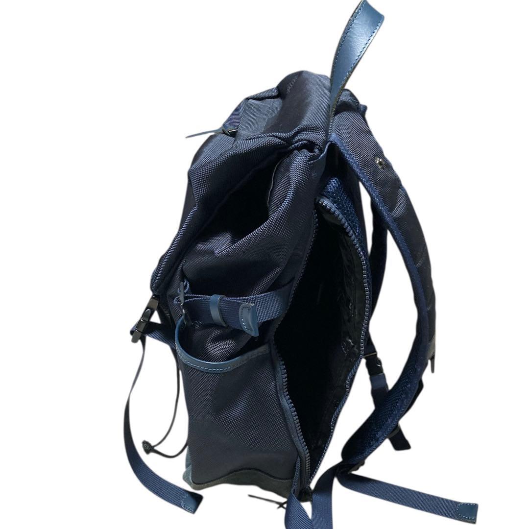 MAKAVELIC MONARCA リュック　ネイビー　スウェード　防水カバー