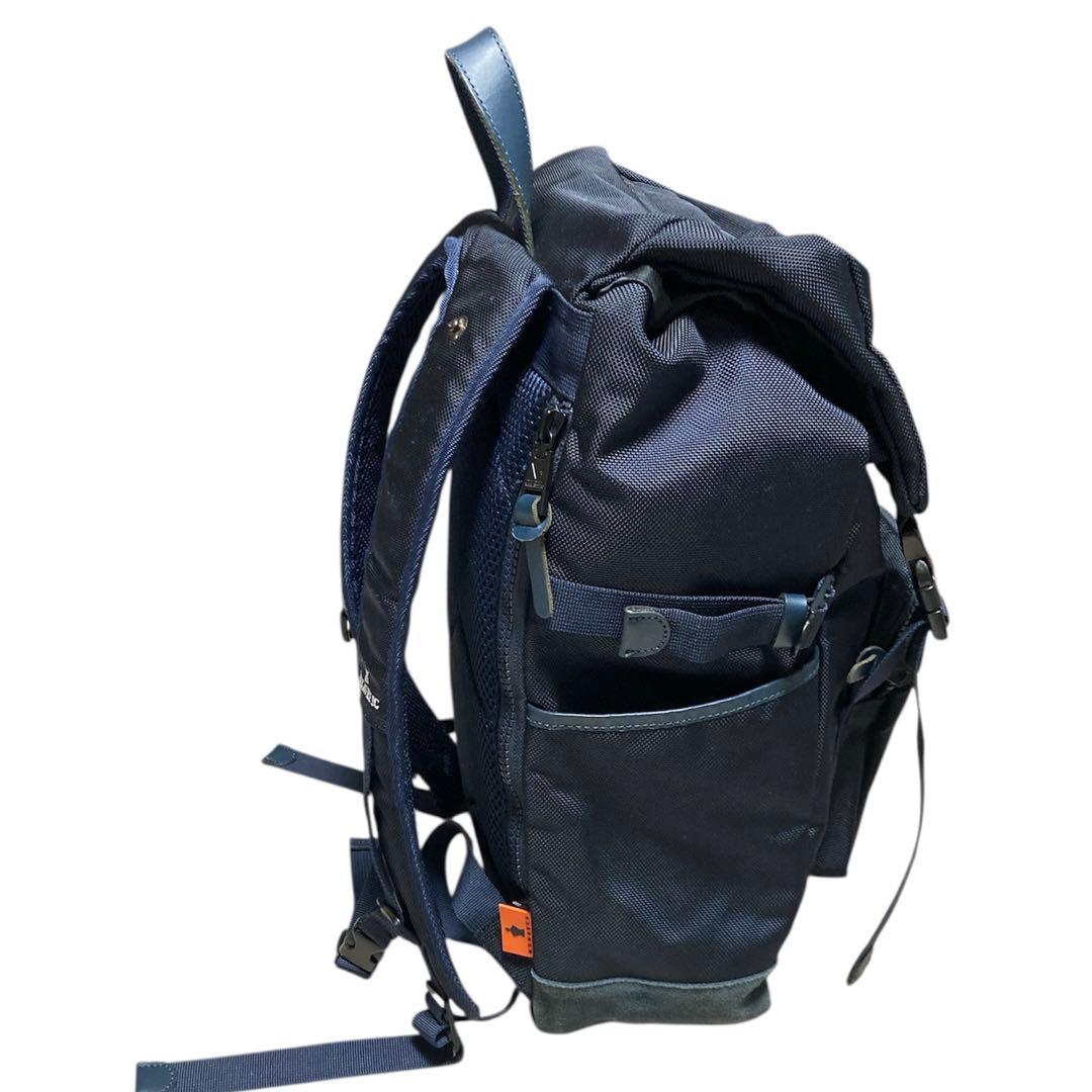 MAKAVELIC MONARCA リュック　ネイビー　スウェード　防水カバー