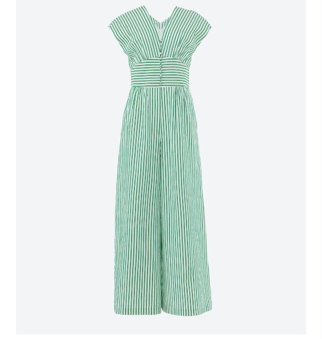 ヌキテパ POPLIN STRIPE ALL IN ONE　オールインワン