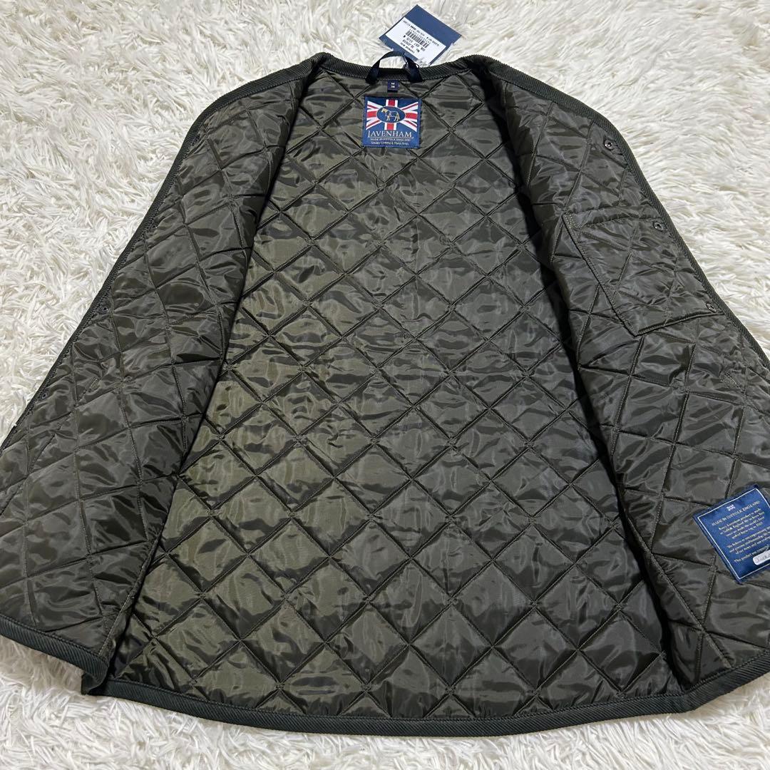 新品未使用✨現行 ラベンハム キルティング ベスト ナイロン カーキ 38