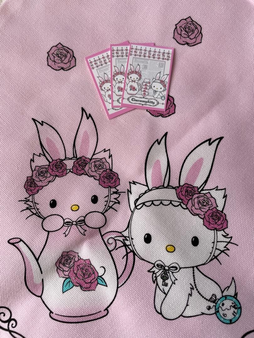 i*p様 ウサミミ チャーミーキティ ハローキティ マルチクロス 布