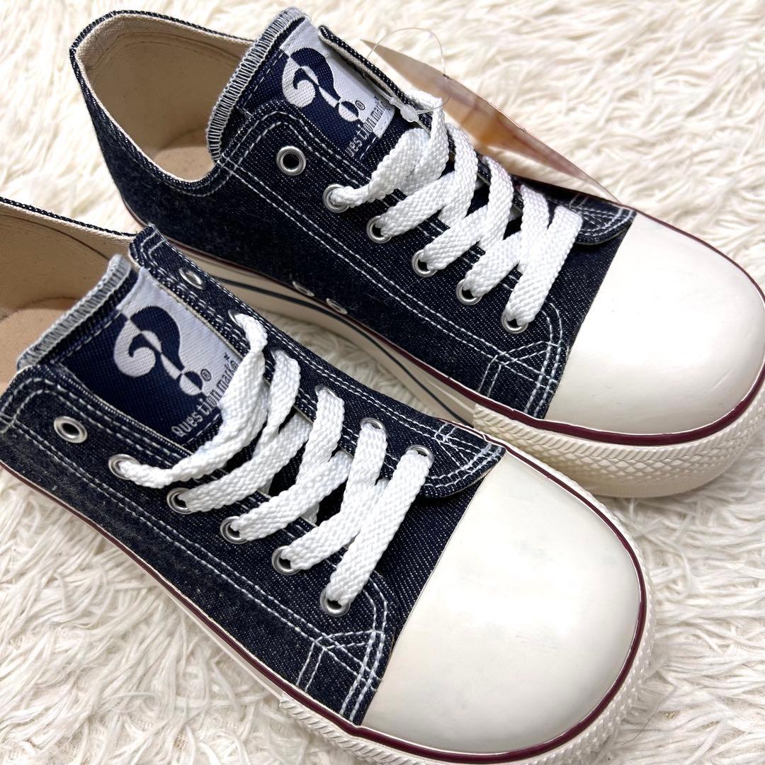 タグ付✨Question mark 厚底スニーカー 90's レア デニム 平成