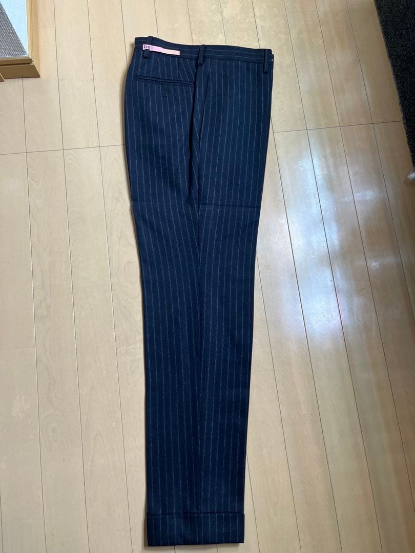 E.Formicola エリコフォルミコラ　濃紺チョークストライプスーツ