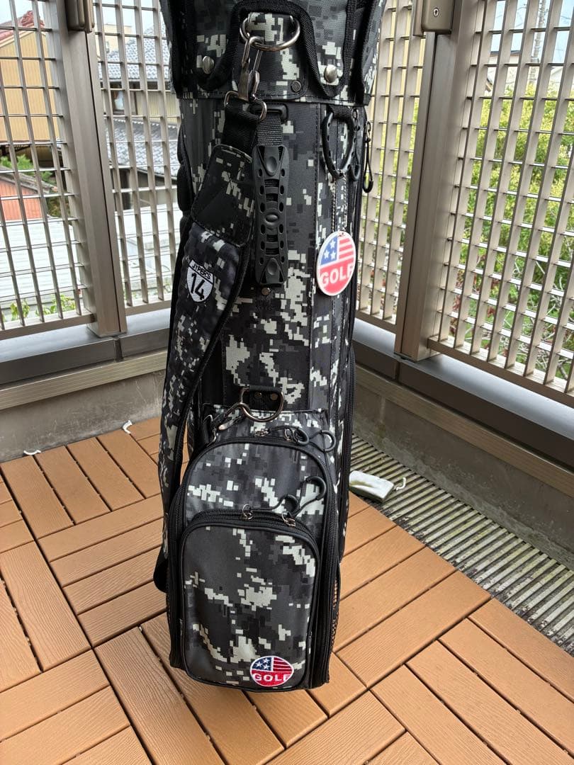 14分割　ゴルフキャディーバック　迷彩柄