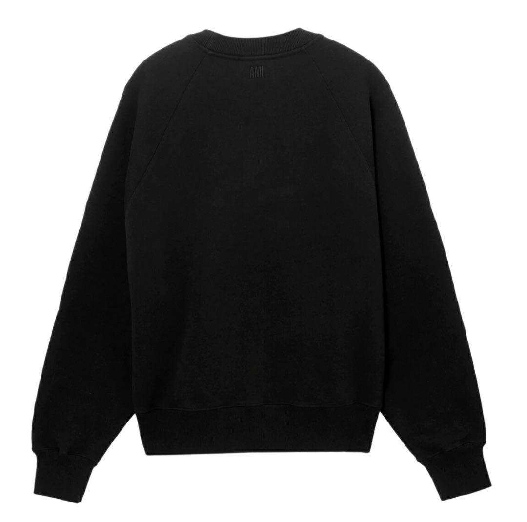 ラス１【新品未開封】アミパリスAmiParisスウェット トレーナーM黒ブラック