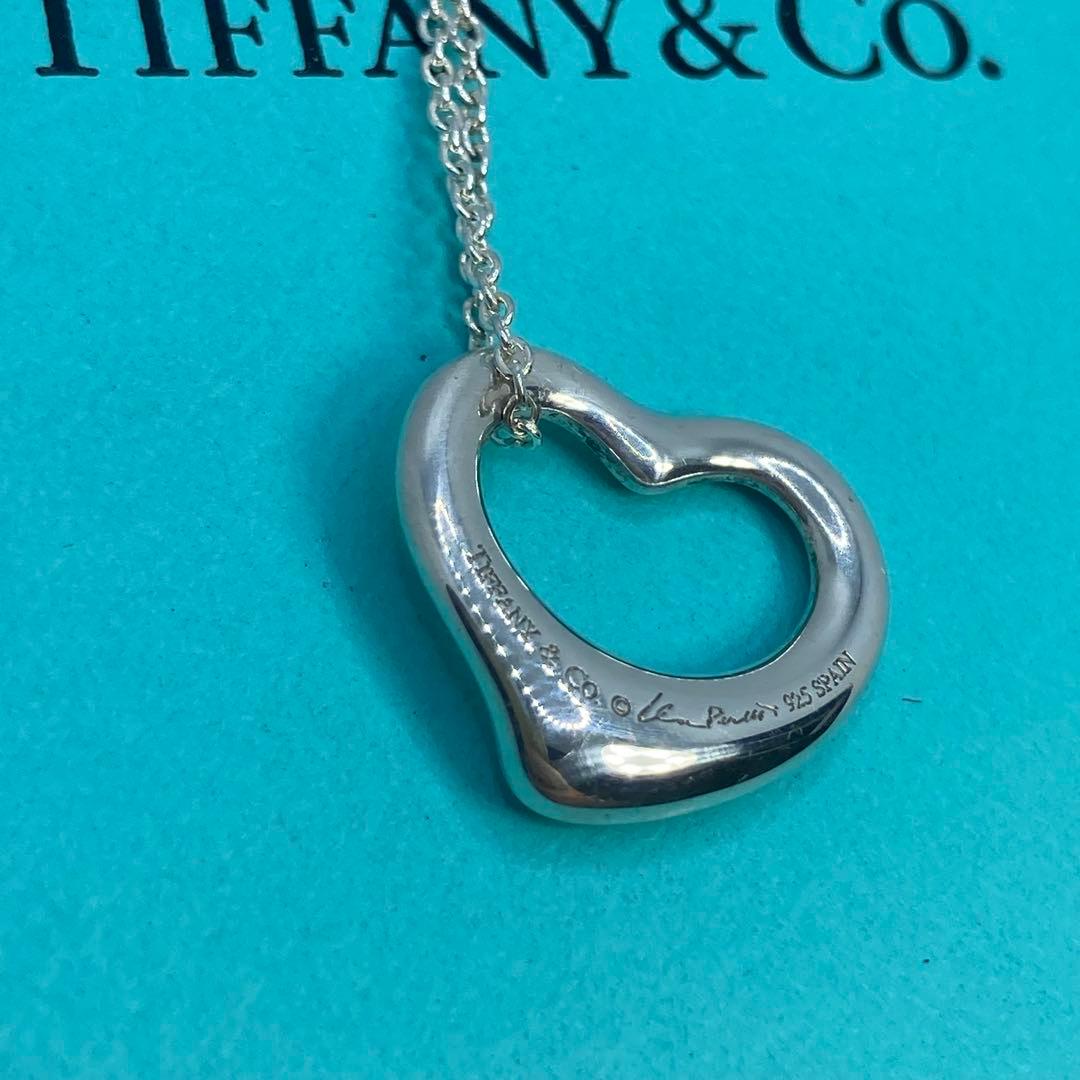 極美品✨ ティファニー ネックレス オープンハート ハート AG925
