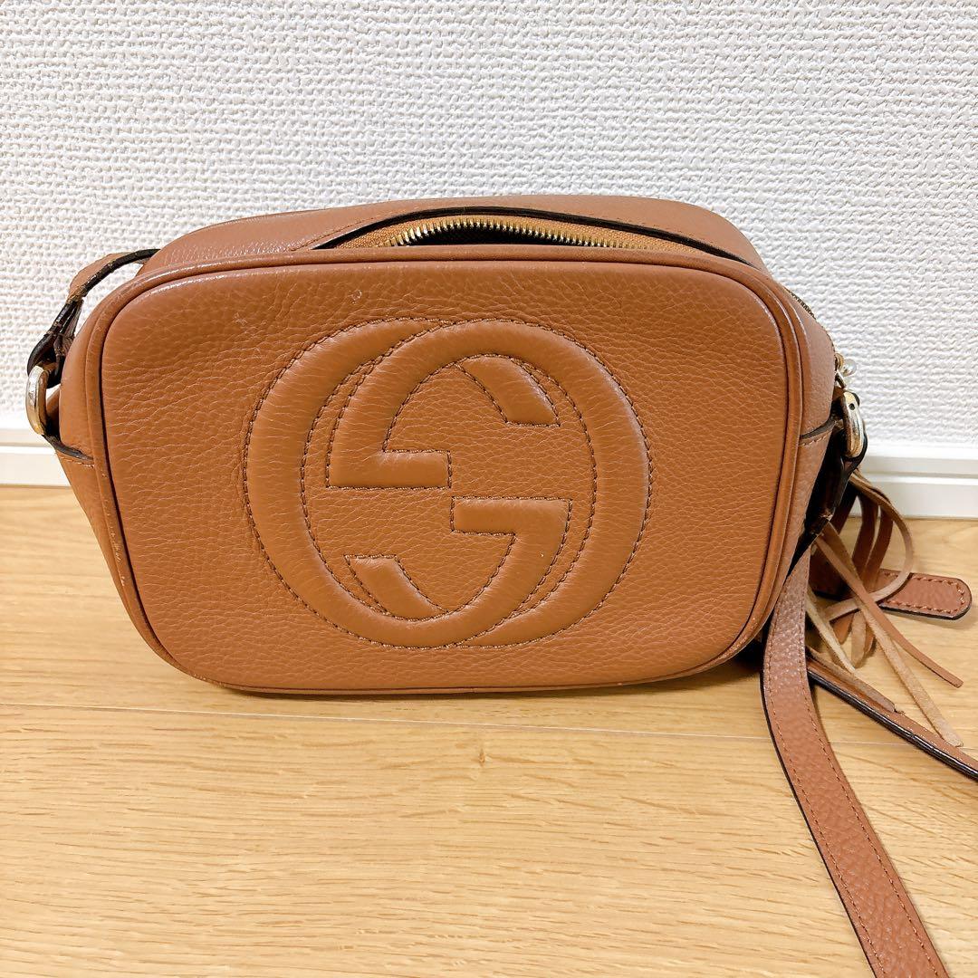 GUCCI SOHO ブラウン ショルダーバッグ