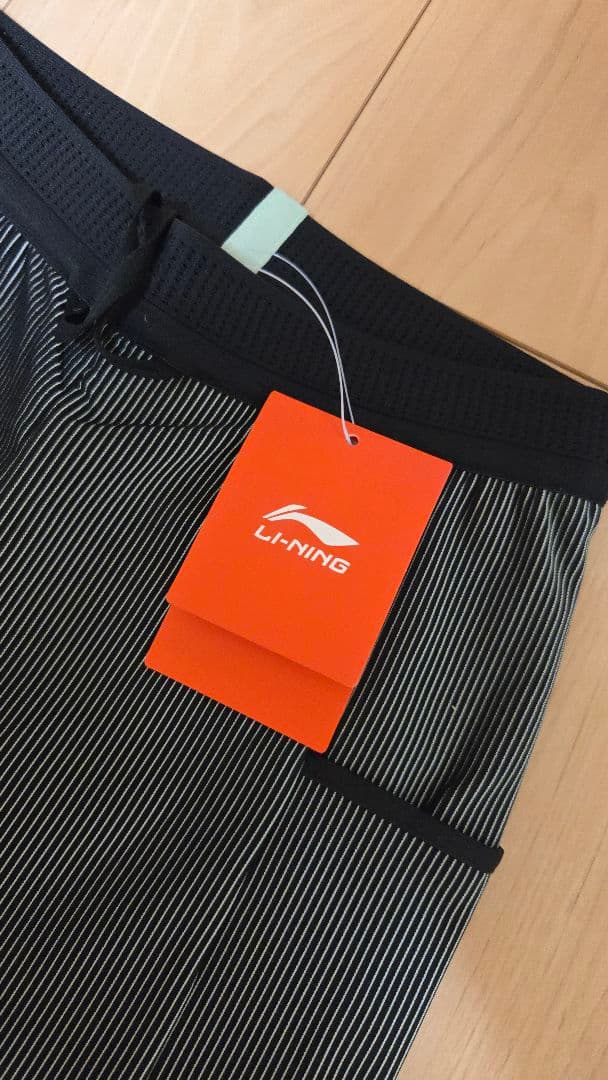 【Lサイズ】 Li-Ning リーニン ランニングタ イツ(黒緑) 【即購入可】
