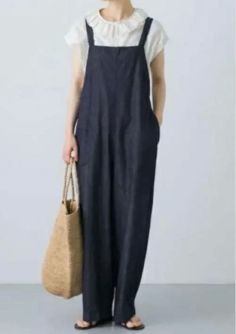 かぐれ　デニム　 イージーサロペット