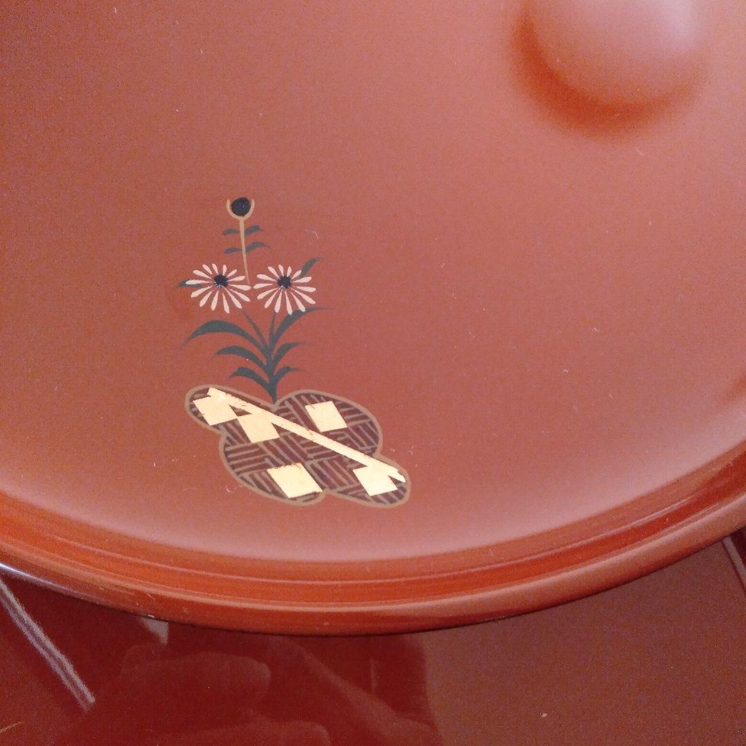 大内塗　丸盆十枚