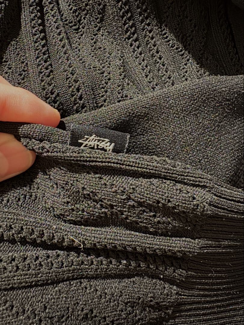 Stussy Cable knit polo 中田圭介着用