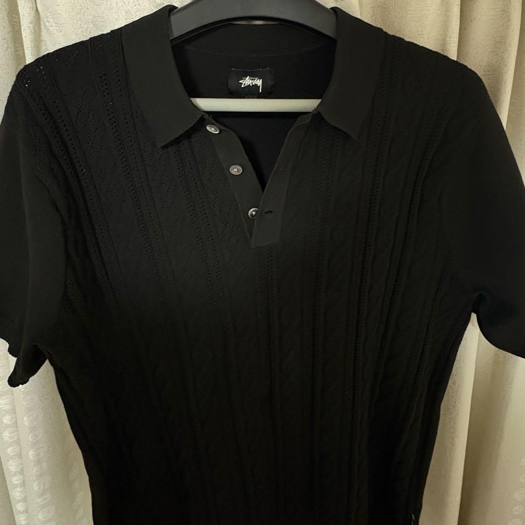 Stussy Cable knit polo 中田圭介着用