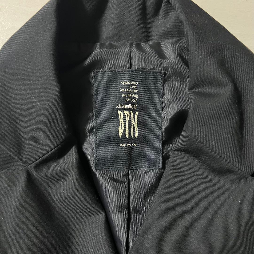 BPN アシンメトリック ダブルブレストジャケット ブラック