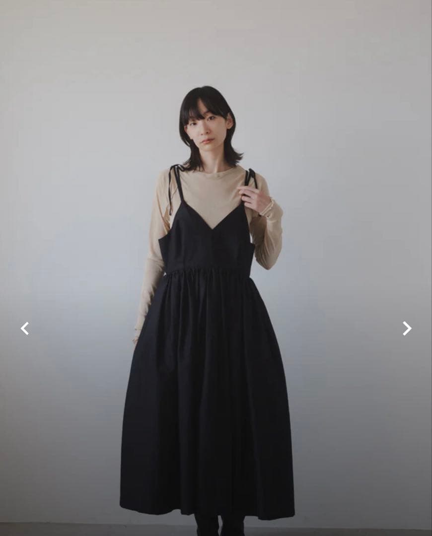 foufou THE DRESS 42 ギャザー キャミソールワンピース