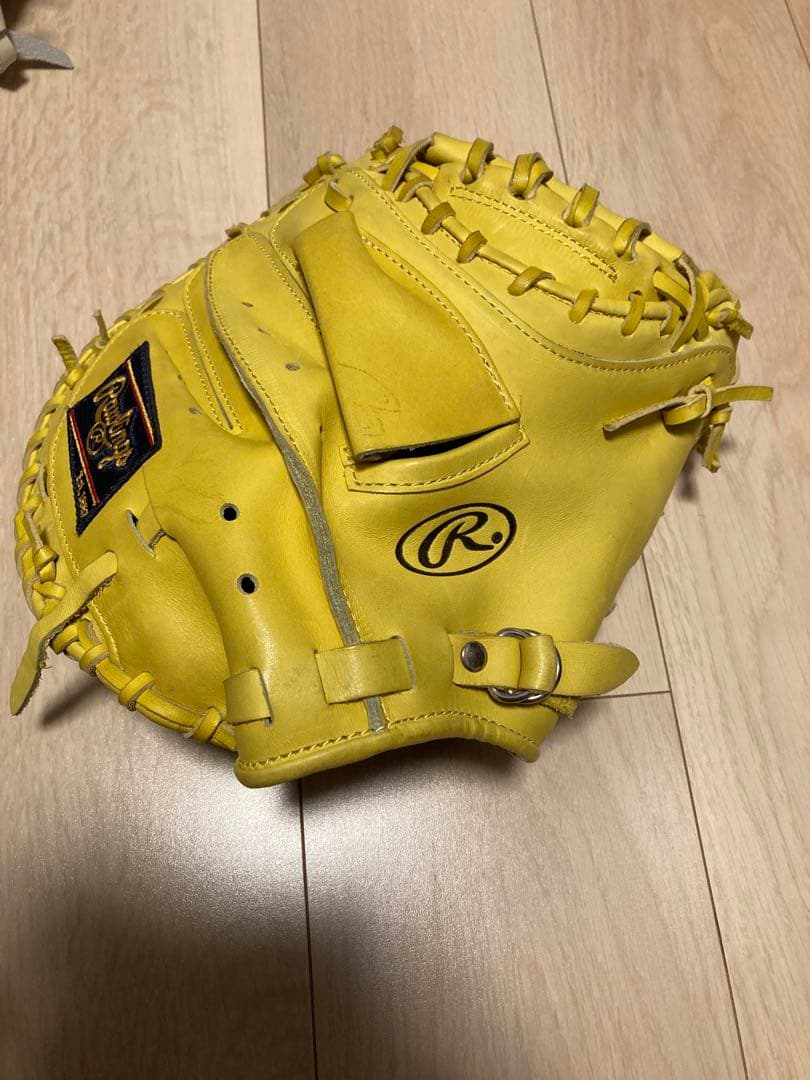 【極美品】ローリングス Rawlings 型整品 キャッチャーミット 軟式　硬式