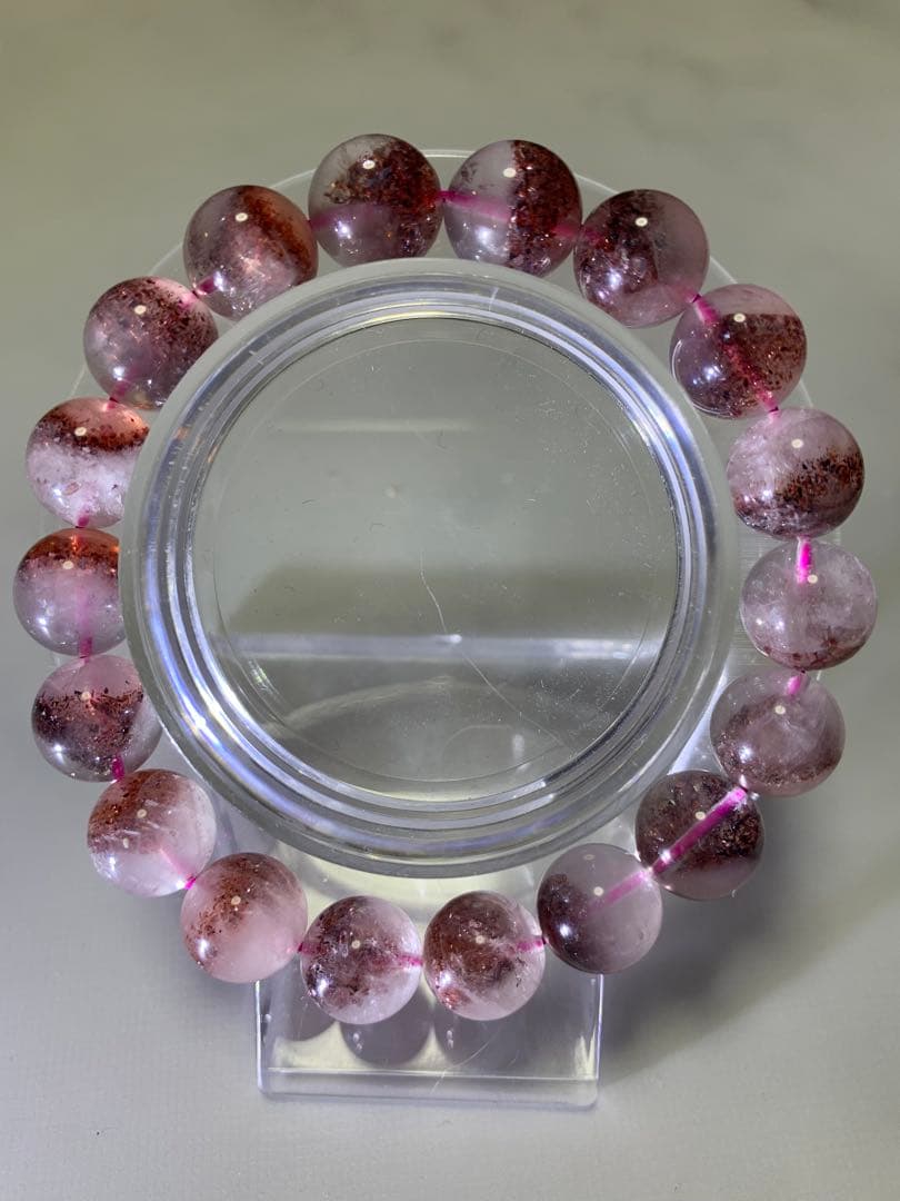 レピドクロサイトインクォーツ(ファイアークォーツ)11ミリ　内径17cm