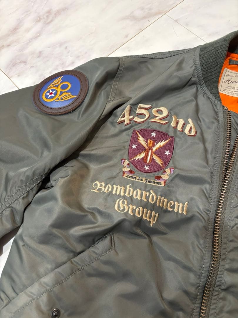 超美品 AVIREX 452nd U.S. Air Force MA-1