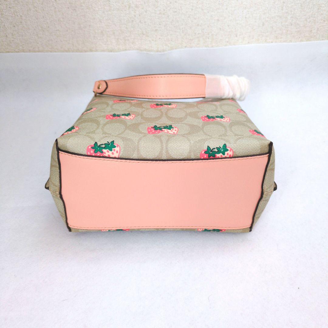 COACH コーチ いちご柄 ショルダーバッグ トートバッグ