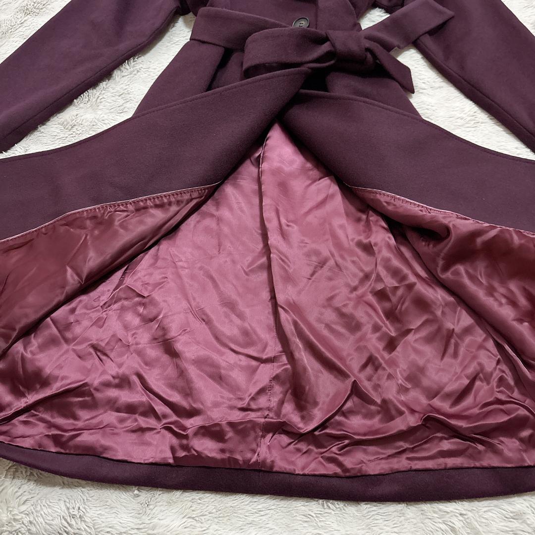 【極美品】B ability カシミヤ100% チェスターコート ワインレッド