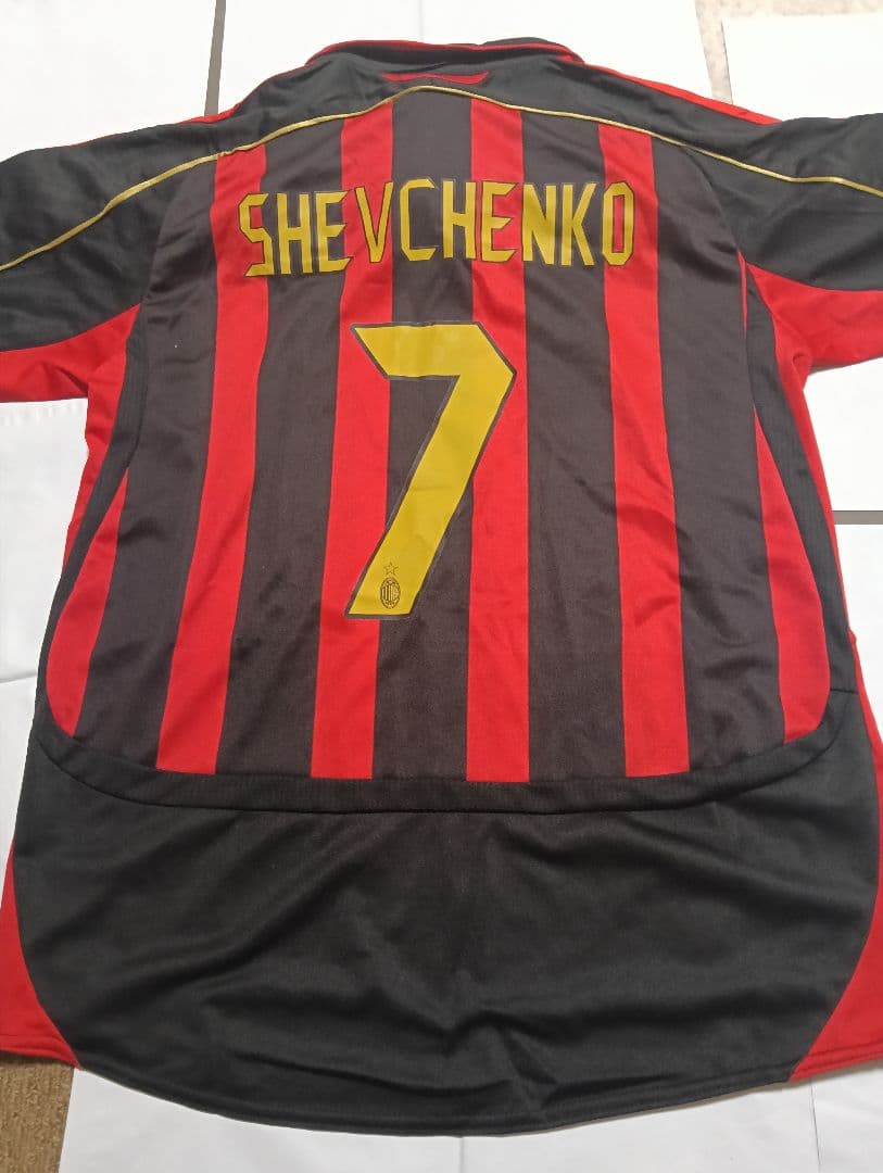 AC Milan アディダス ユニ シェフチェンコ#7 背番号ゴールドバージョン