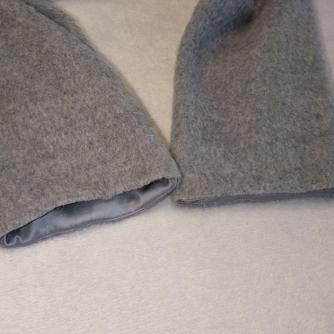 トゥモローランド　アルパカ混ノーカラーコート　グレー 36