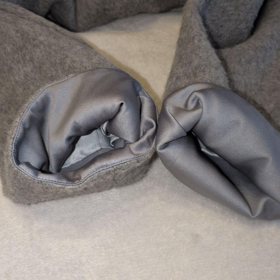 トゥモローランド　アルパカ混ノーカラーコート　グレー 36