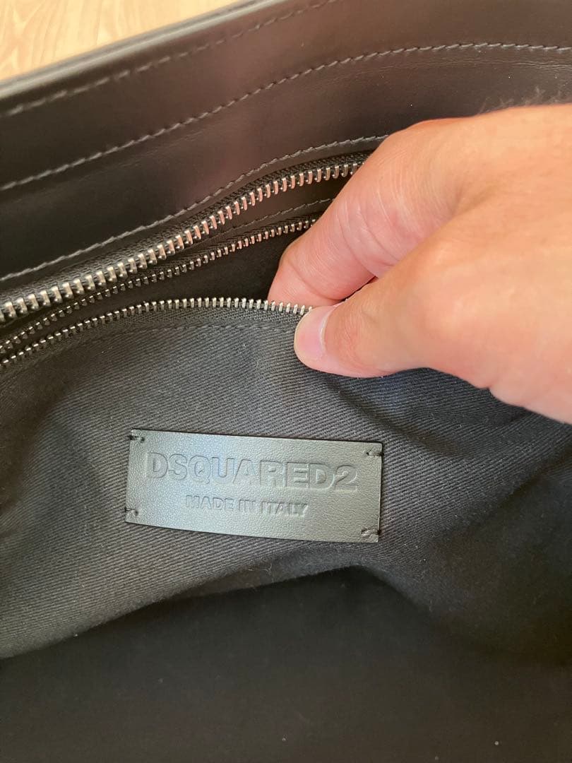 ぽーDSQUARED2 3way レザーバッグ