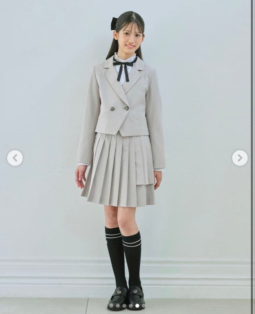 【美品】定価5万以上　メゾピアノジュニア　3点セット　卒服　セットアップ　160