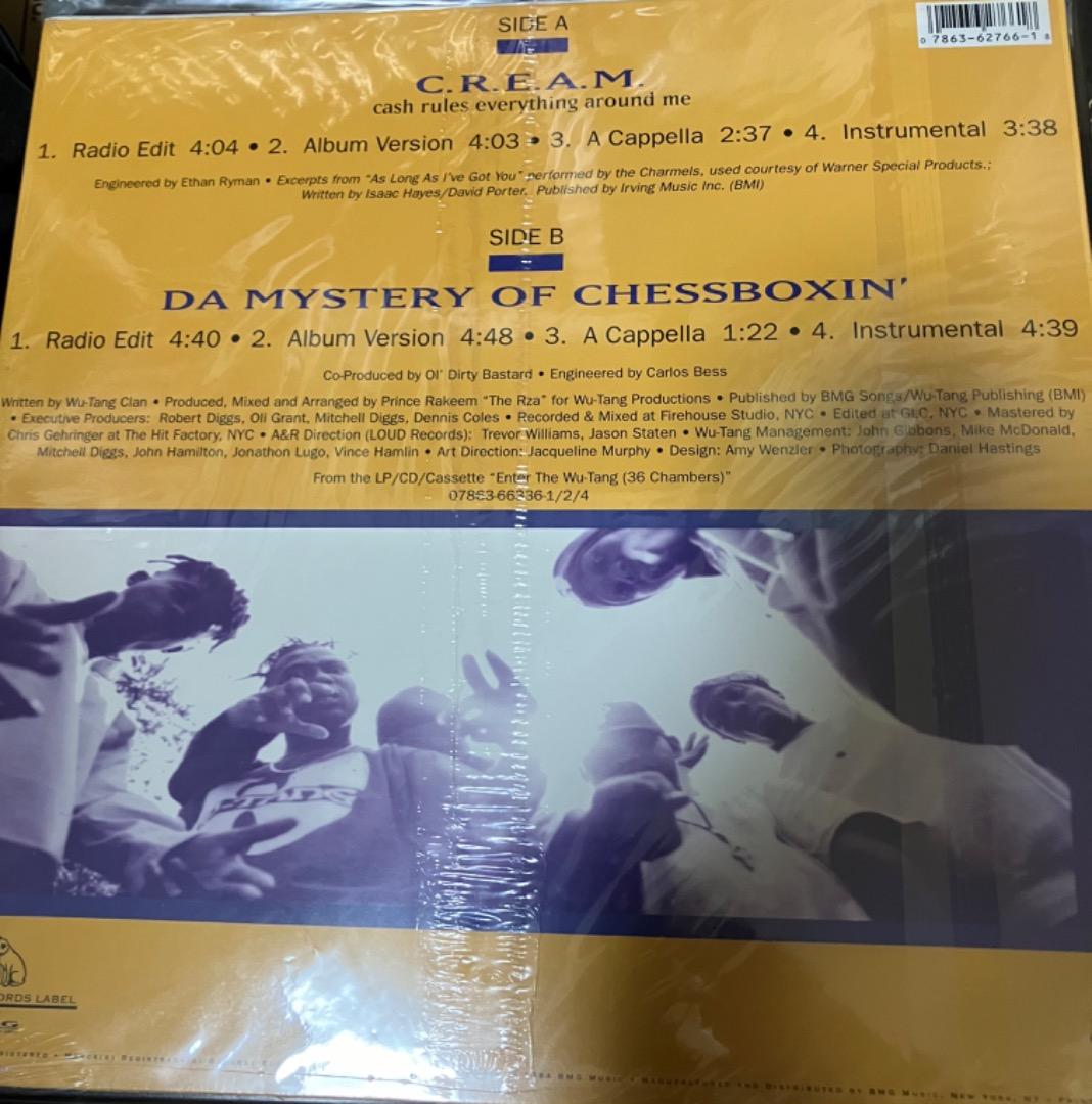 WU - TANG CLAN C.R.E.A.M. のアナログ新品未使用未開封