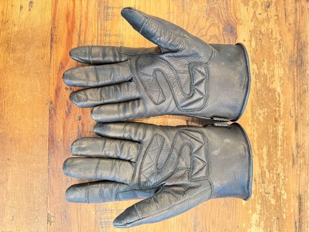 SCHOTTレザーグローブ ジッパー付きサイズM