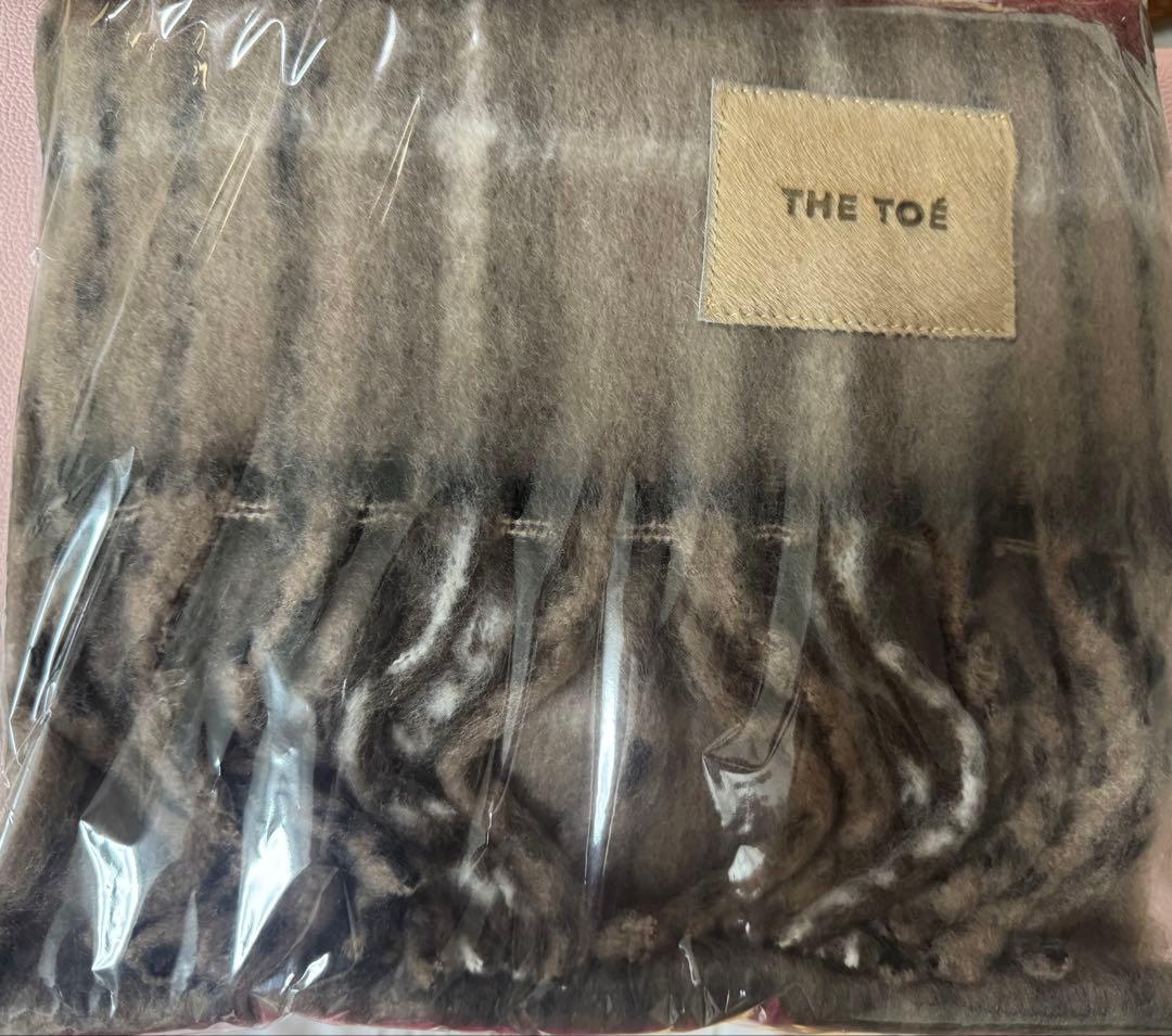 THETOE Eberhard Check Muffler ブラウン