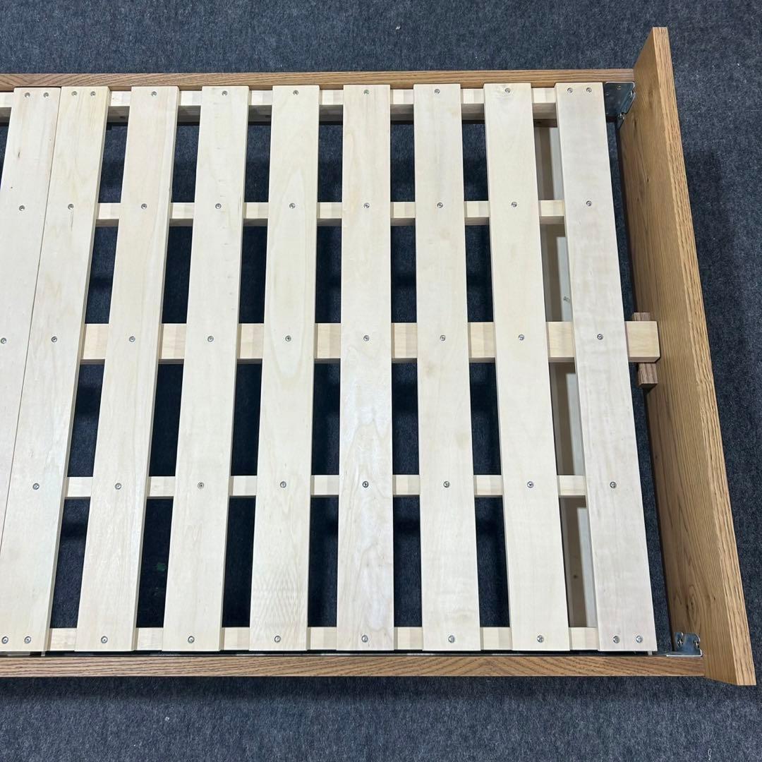 引取限定価格 unico ベッドフレーム シングル 天然木製 d3765