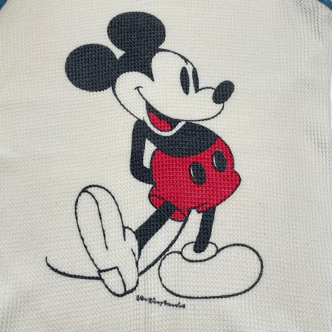 希少 【80's Disney】 \"Mickey タンクトップ　白足