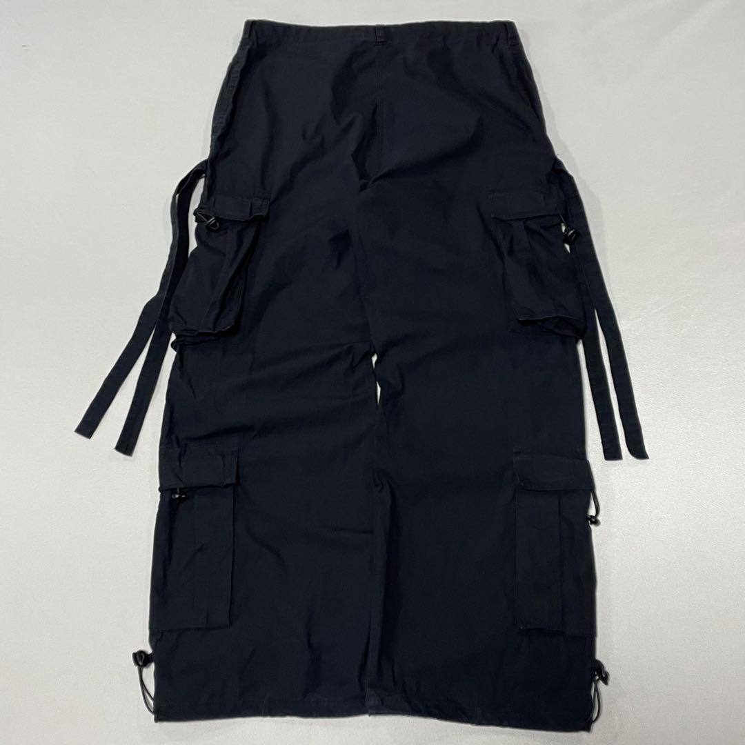 00s y2k パラシュート テクノ ボンテージ カーゴパンツ マルチポケット