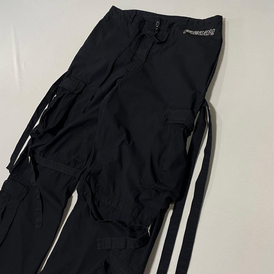 00s y2k パラシュート テクノ ボンテージ カーゴパンツ マルチポケット