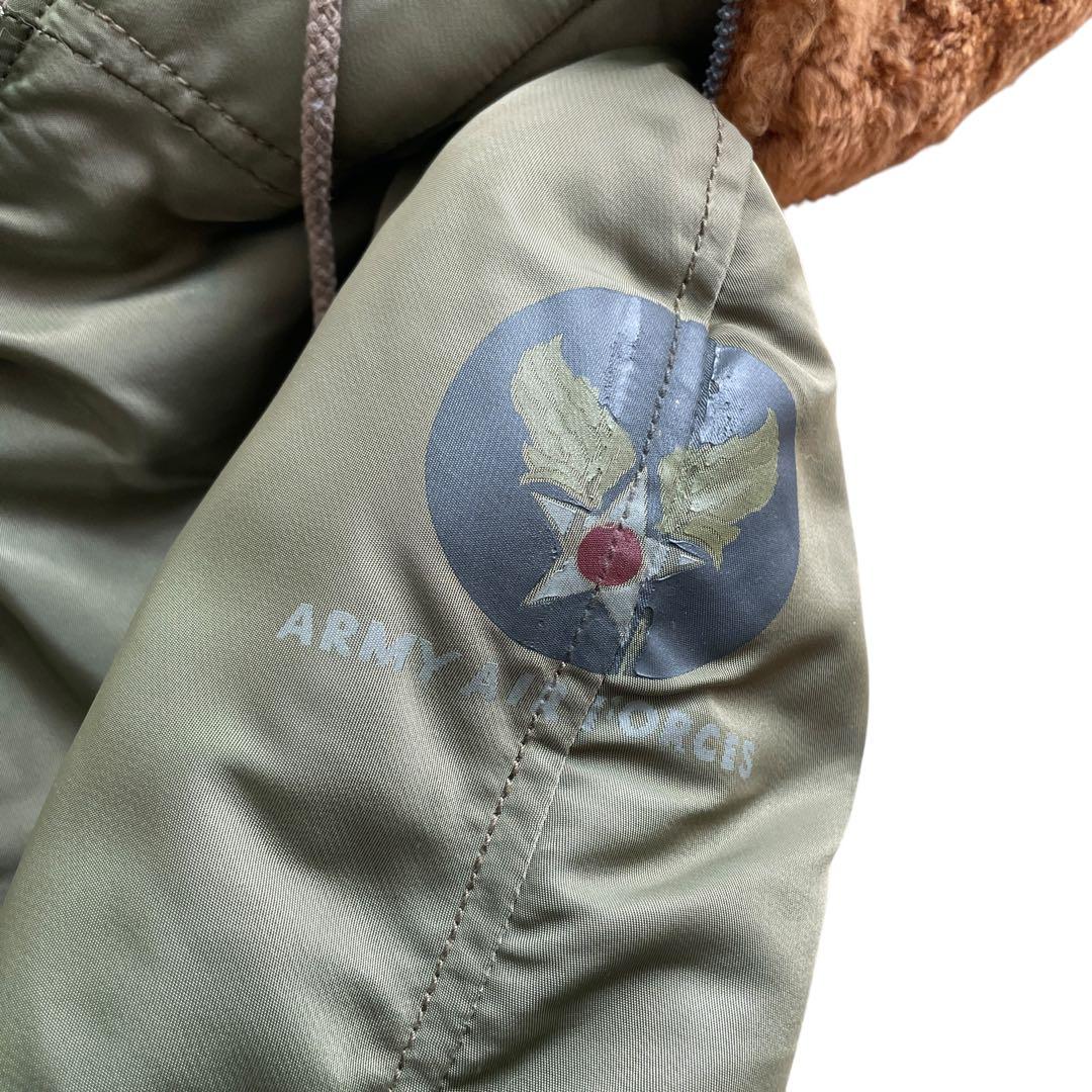 極美品 HOUSTON N-2B フライトジャケット カーキ M ショート丈