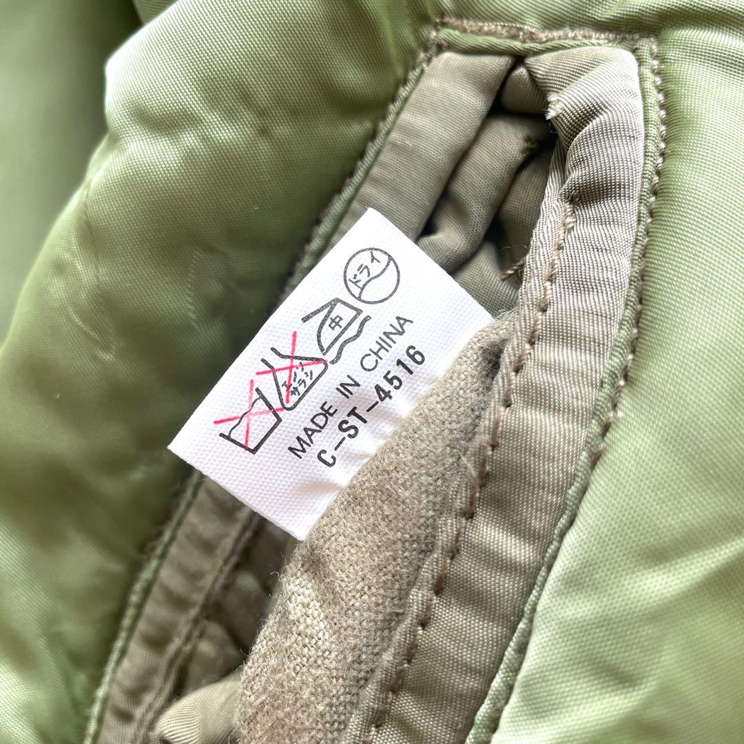 極美品 HOUSTON N-2B フライトジャケット カーキ M ショート丈