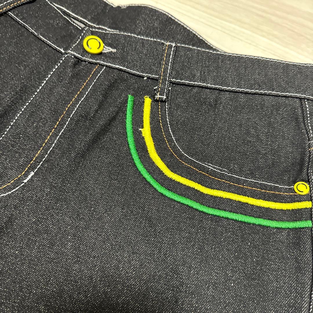 【激レア】Coogi ワイドデニム 刺繍 ショートパンツ