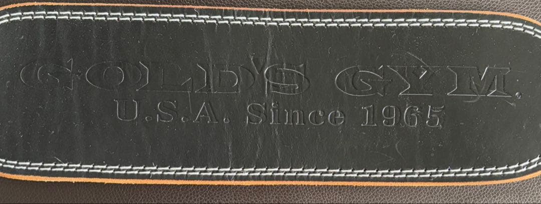 OJ　美品✨GOLD'S GYM EX レザーベルト 本革 Lサイズ