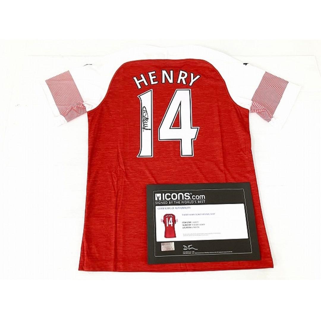 【証明書付き・直筆サイン入りユニフォーム】ティエリアンリ アーセナル